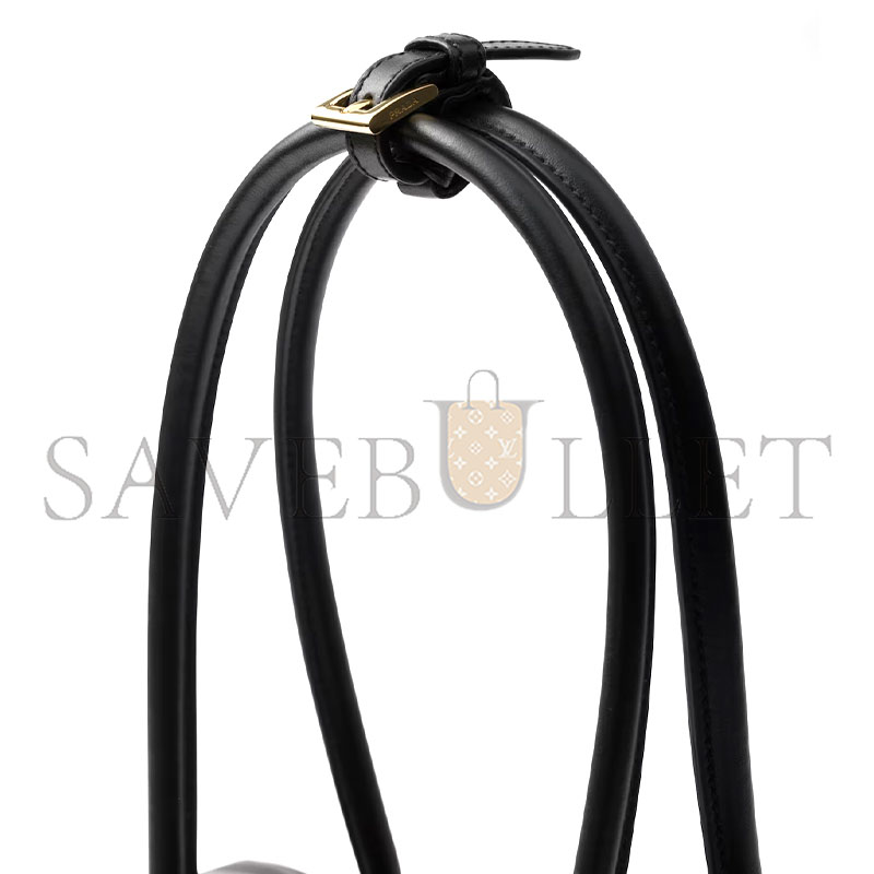 PRADA RE-NYLON AND LEATHER SMALL TOP-HANDLE BAG WITH PADLOCK 1BB133 (28*13*8cm)